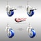 Service Caster 3 Inch 316SS Blue Polyurethane 10mm Threaded Stem Caster Lock Brake, 2PK SS316TSTTL20S314-PPUB-BLUE-M1015-2S2 - alternate 4